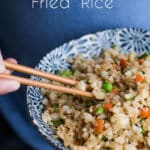 Healthy Low Carb Cauliflower Fried Rice Recipe | @EatBetterRecipes