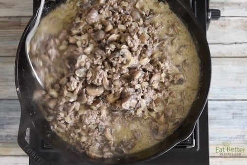 Simmering sauce