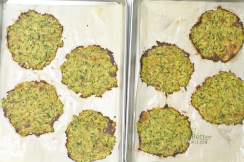 Baked zucchini tortillas