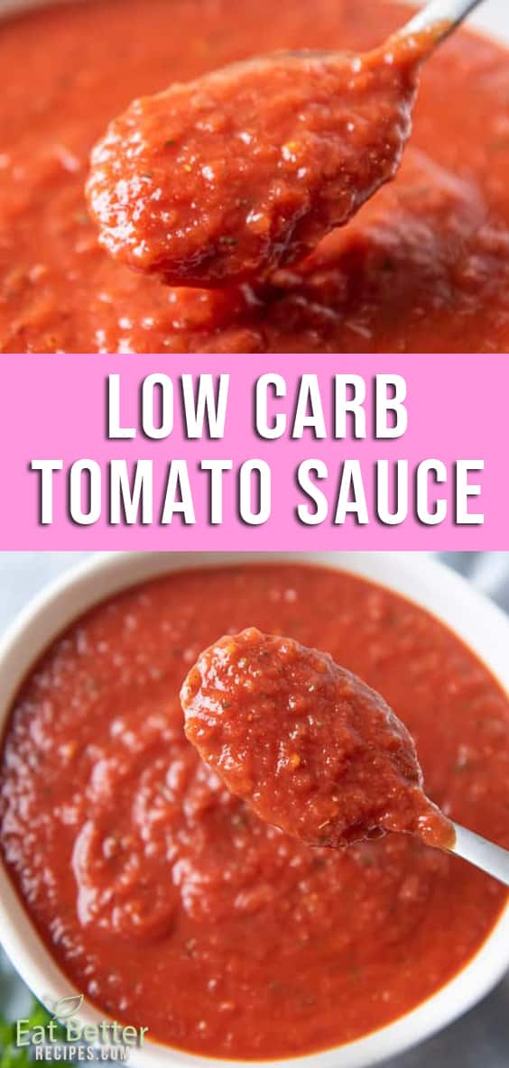 Low Carb Homemade Tomato Sauce in 5 Minutes KETO, NO ADD SUGAR