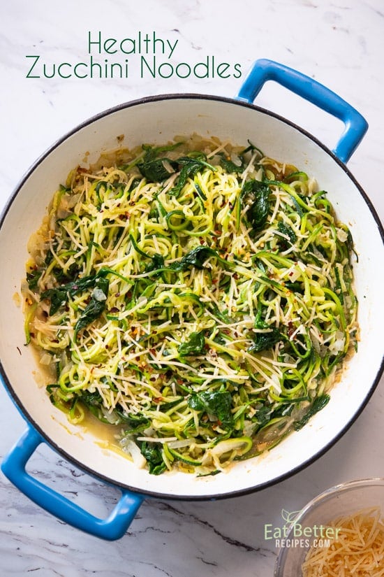 Easy Zoodles Recipe (Zucchini Noodles for Beginners) - Two Healthy Kitchens